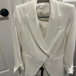 Veronica Beard Charlize White Dickey Jacket
